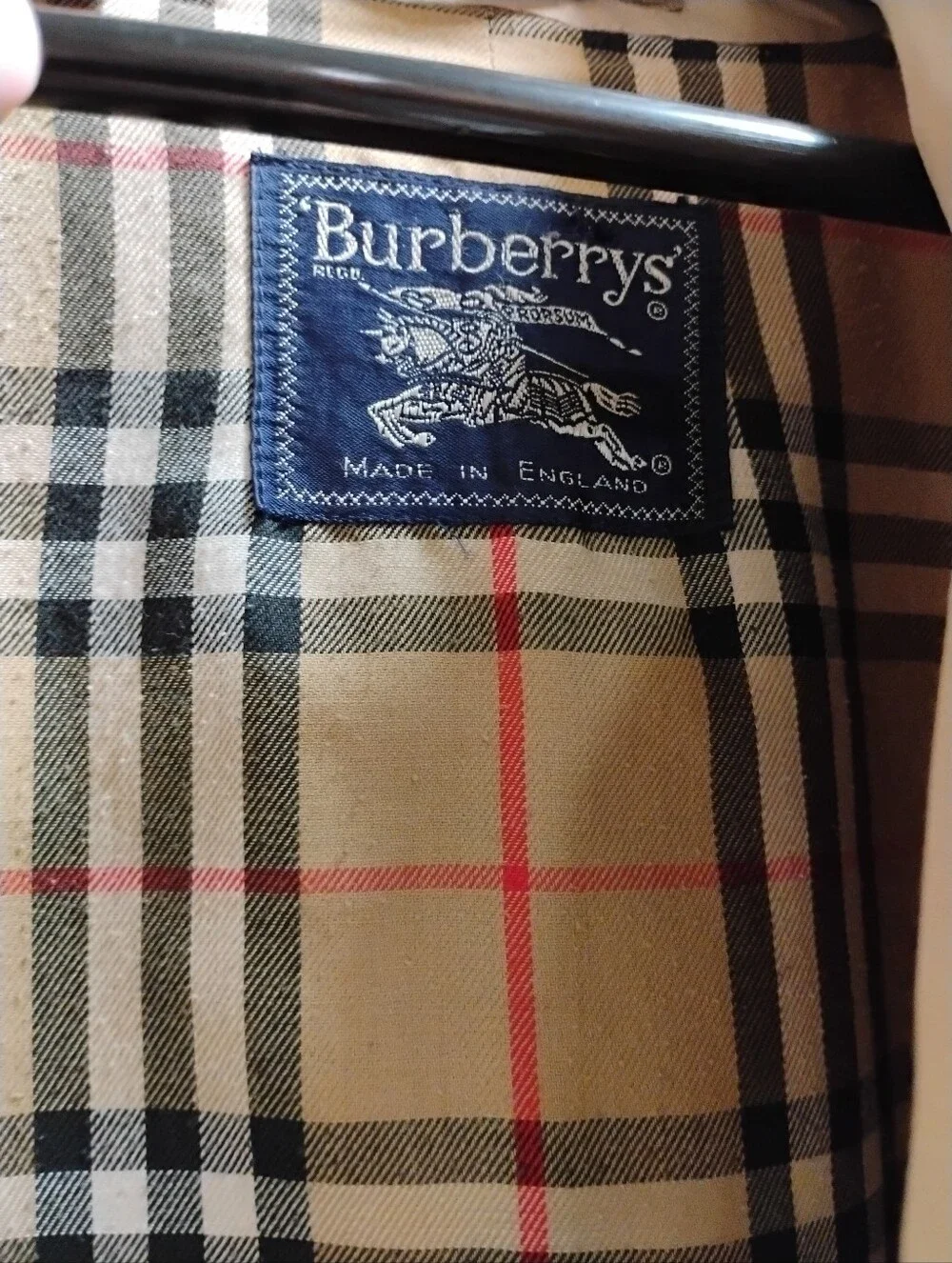 Vintage Burberry Trench Coat, Single Breasted - Picture 5 of 10
